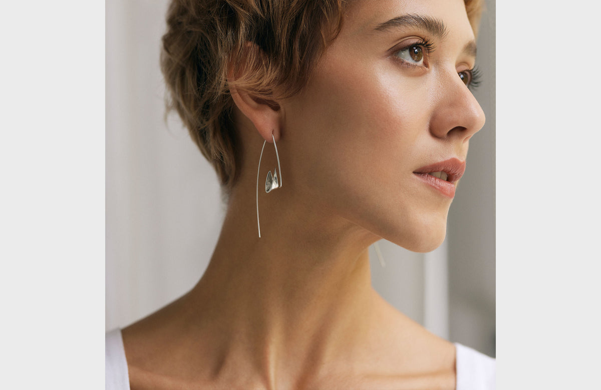 ZEPHYR EARRINGS | 19k WHITE GOLD