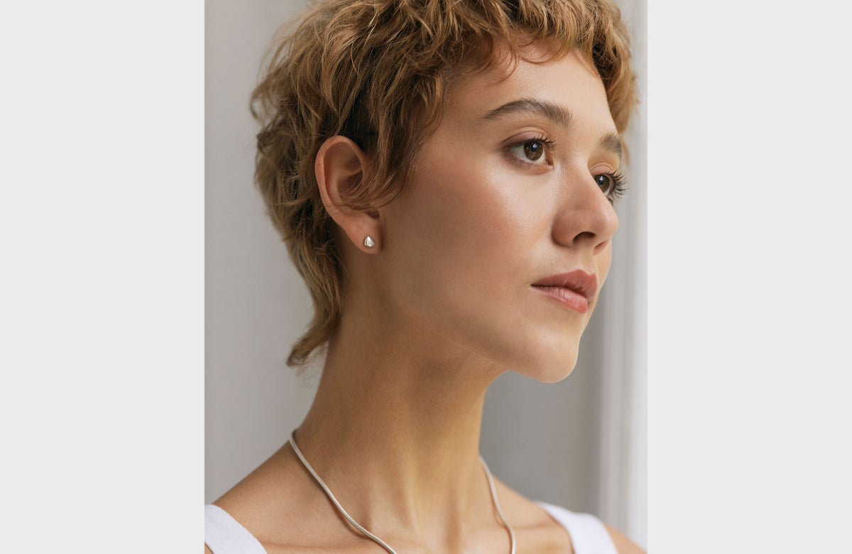 PEBBLE EARRINGS | STERLING SILVER