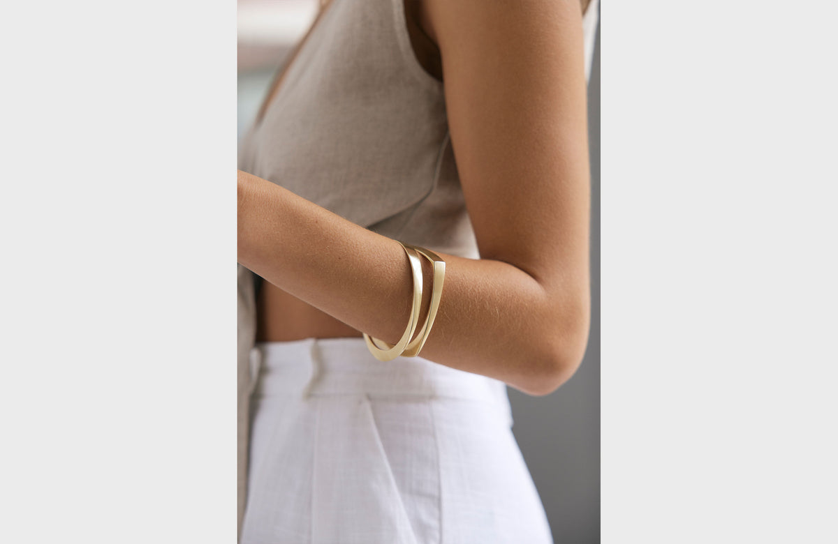 META BANGLE | 14K YELLOW GOLD