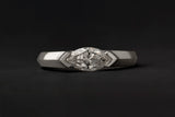 MARQUISE DIAMOND SOLITAIRE | 19K WHITE GOLD