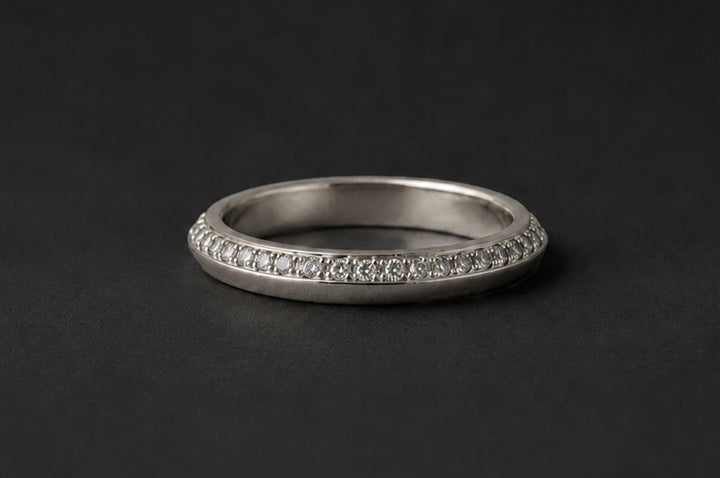 DIAMOND PAVE BAND | 19K WHITE GOLD