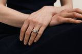 OVAL DIAMOND SOLITAIRE | 19K WHITE GOLD