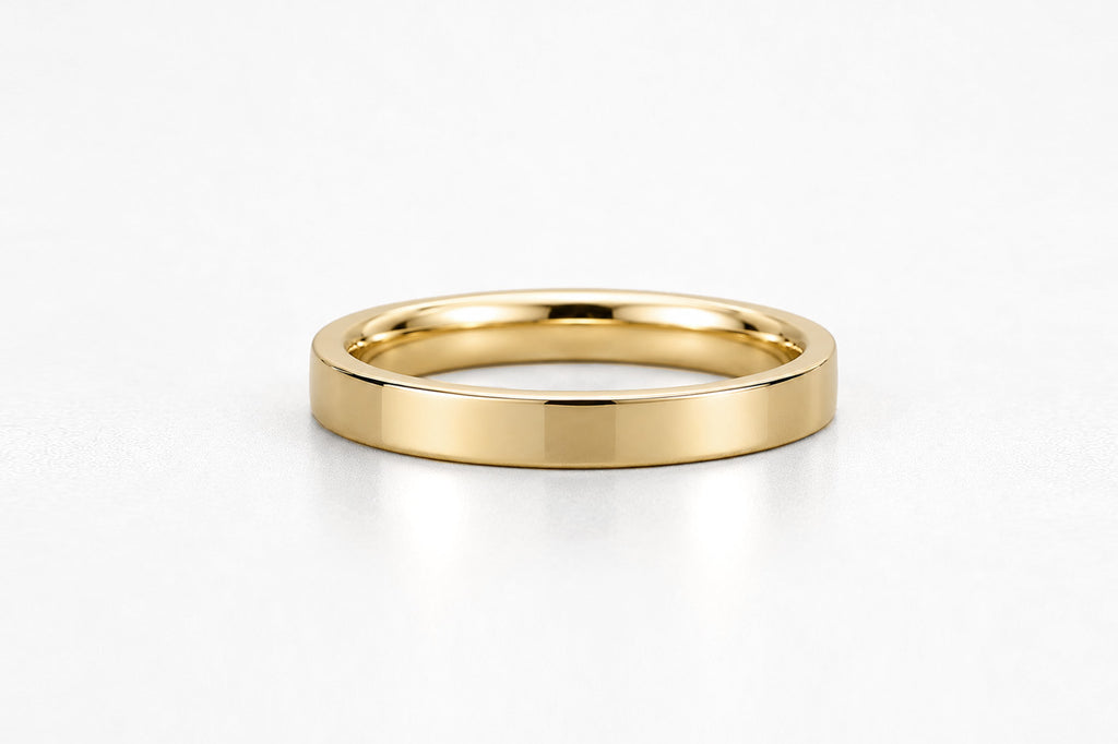 MODERN WEDDING BAND | YELLOW GOLD