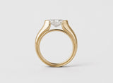 OVAL DIAMOND SOLITAIRE | YELLOW GOLD