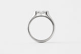 MARQUISE DIAMOND SOLITAIRE | 19K WHITE GOLD