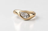 PEAR DIAMOND SOLITAIRE | YELLOW GOLD