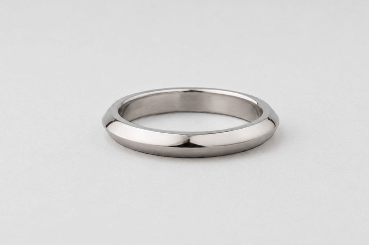KNIFE EDGE BAND | 19K WHITE GOLD