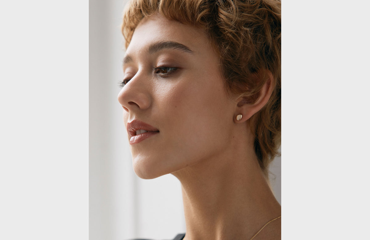 PEBBLE EARRINGS | 14K YELLOW GOLD