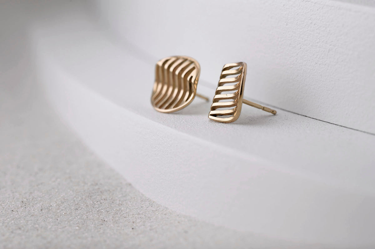 WAVE EARRINGS | 14K YELLOW GOLD