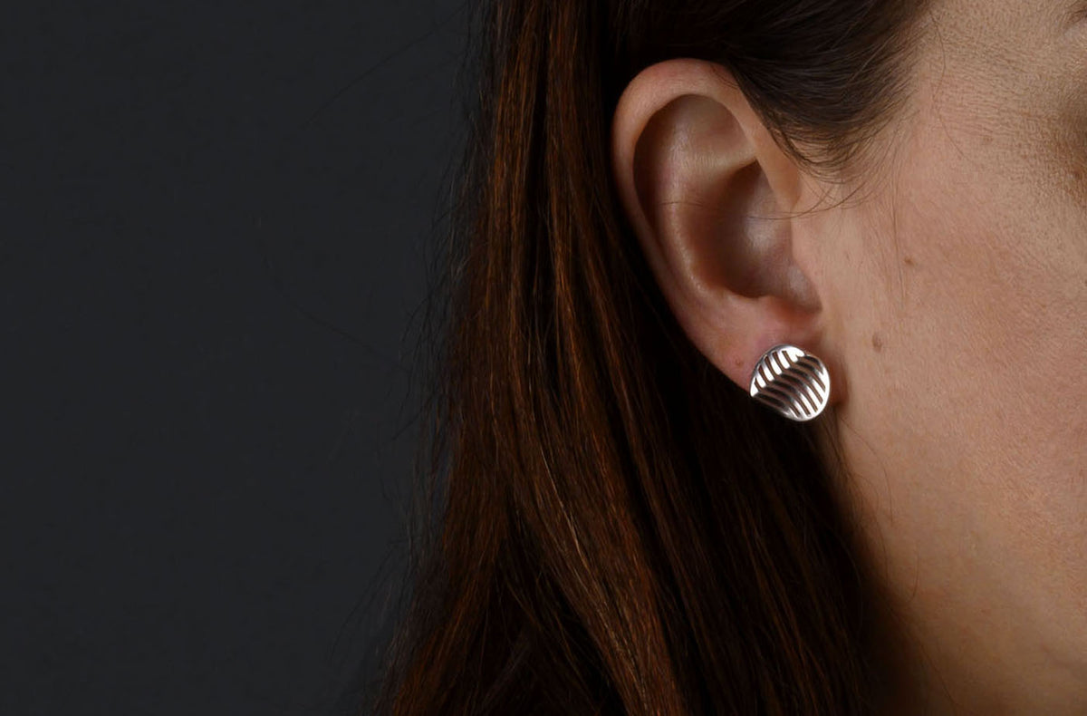 Wavy Sterling Silver Earrings